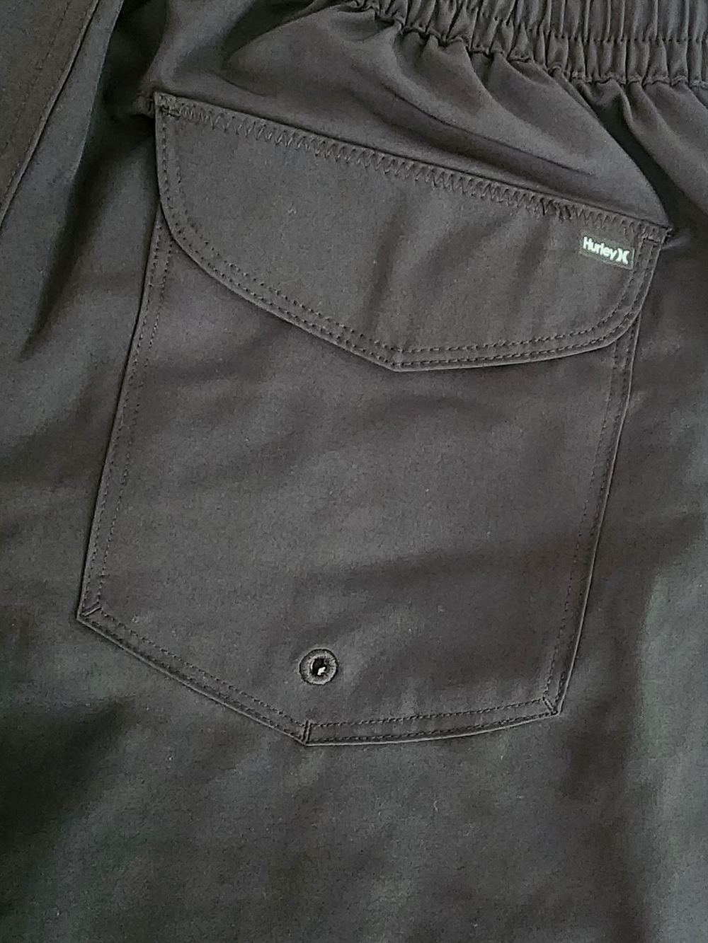 Hurley Men Black Elastic Waist Hybrid Gyn & Swim Shorts Training - Picture 7 of 8